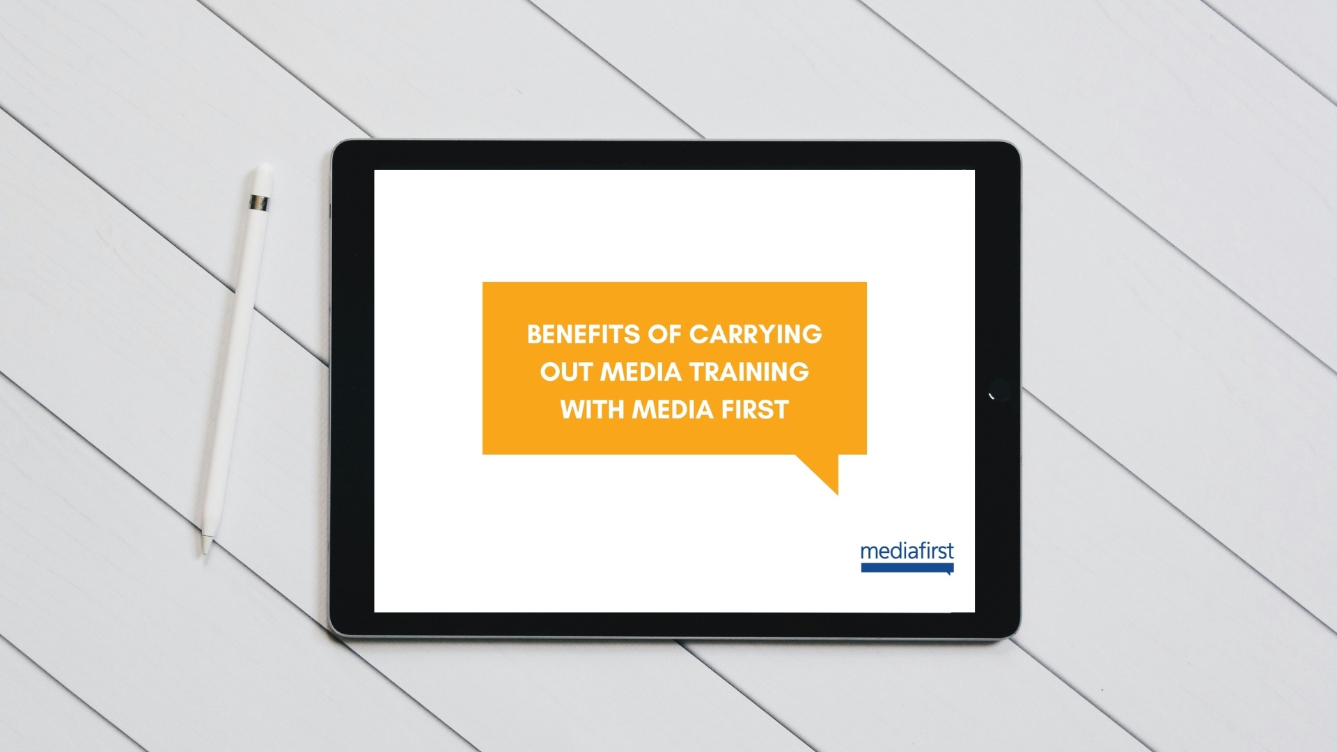 Benefits of carrying out media training with media first